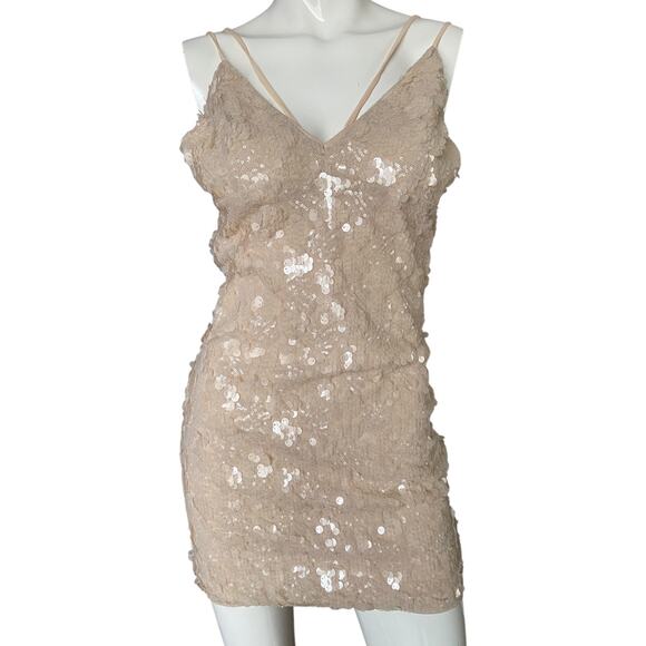 Forever 21 Sequins Embellished Mini Dress Medium - Picture 1 of 2